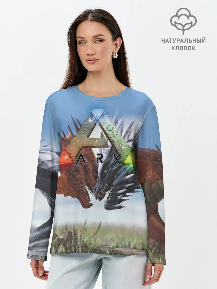 Лонгслив женский. Хлопок / Ark Survival Evolved