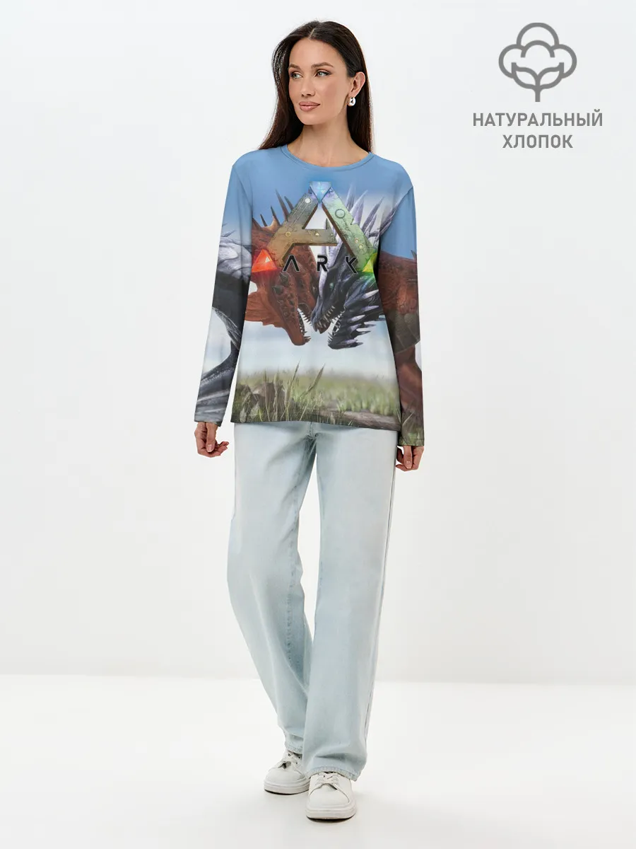Лонгслив женский. Хлопок / Ark Survival Evolved