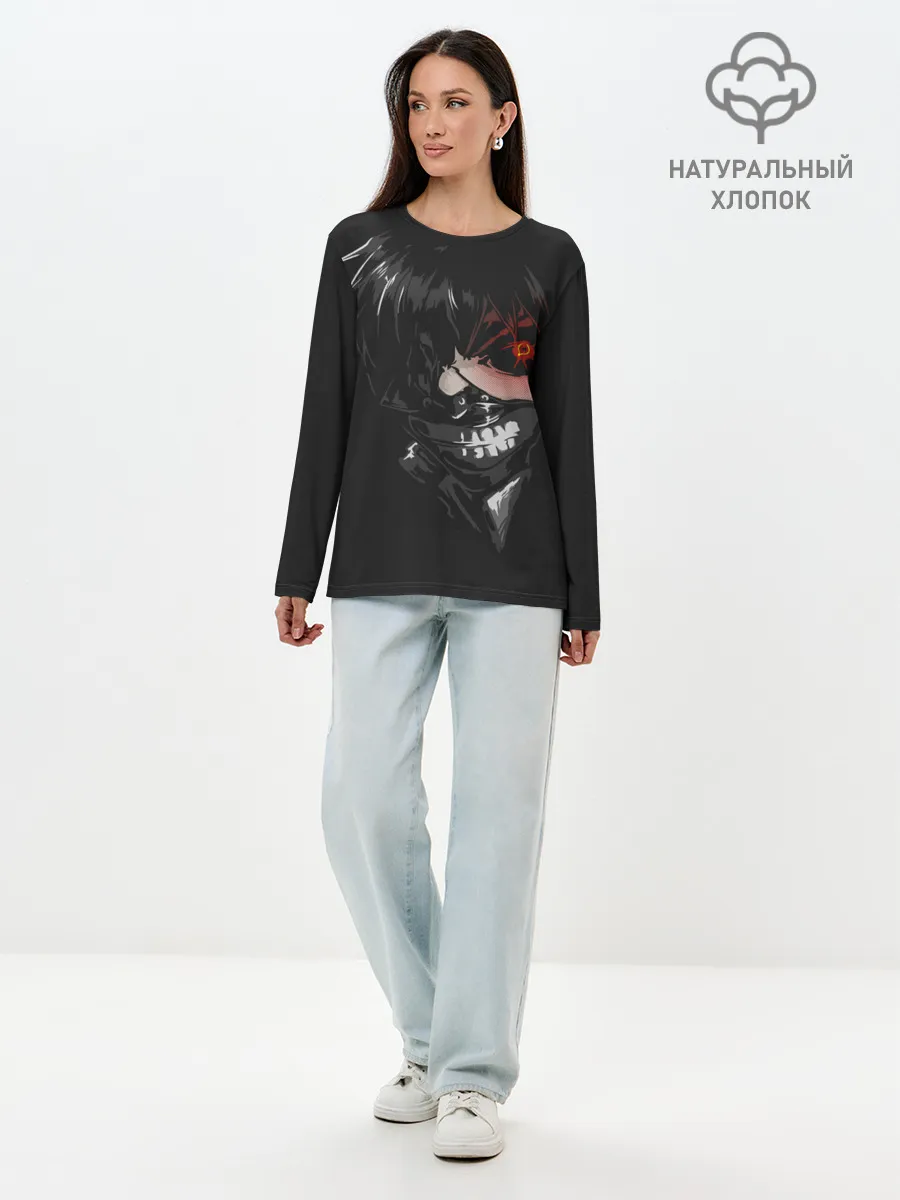 Лонгслив женский. Хлопок / Tokyo Ghoul