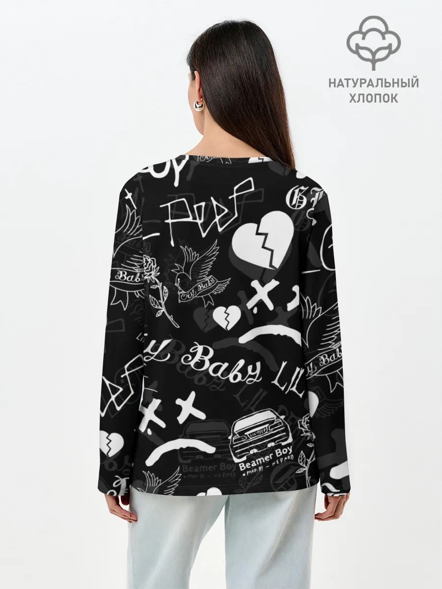 Лонгслив женский. Хлопок / LIL PEEP