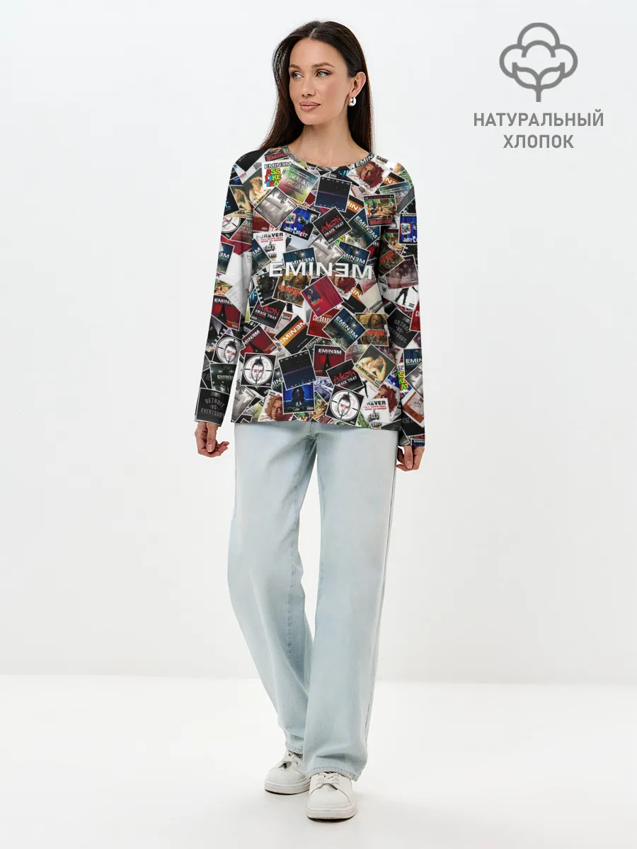 Лонгслив женский. Хлопок / Дискография EMINEM