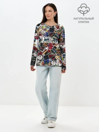 Лонгслив женский. Хлопок / Дискография EMINEM