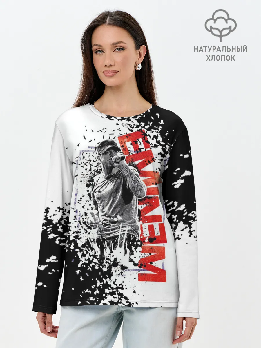 Лонгслив женский. Хлопок / EMINEM.