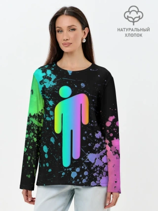 Лонгслив женский. Хлопок / BILLIE EILISH