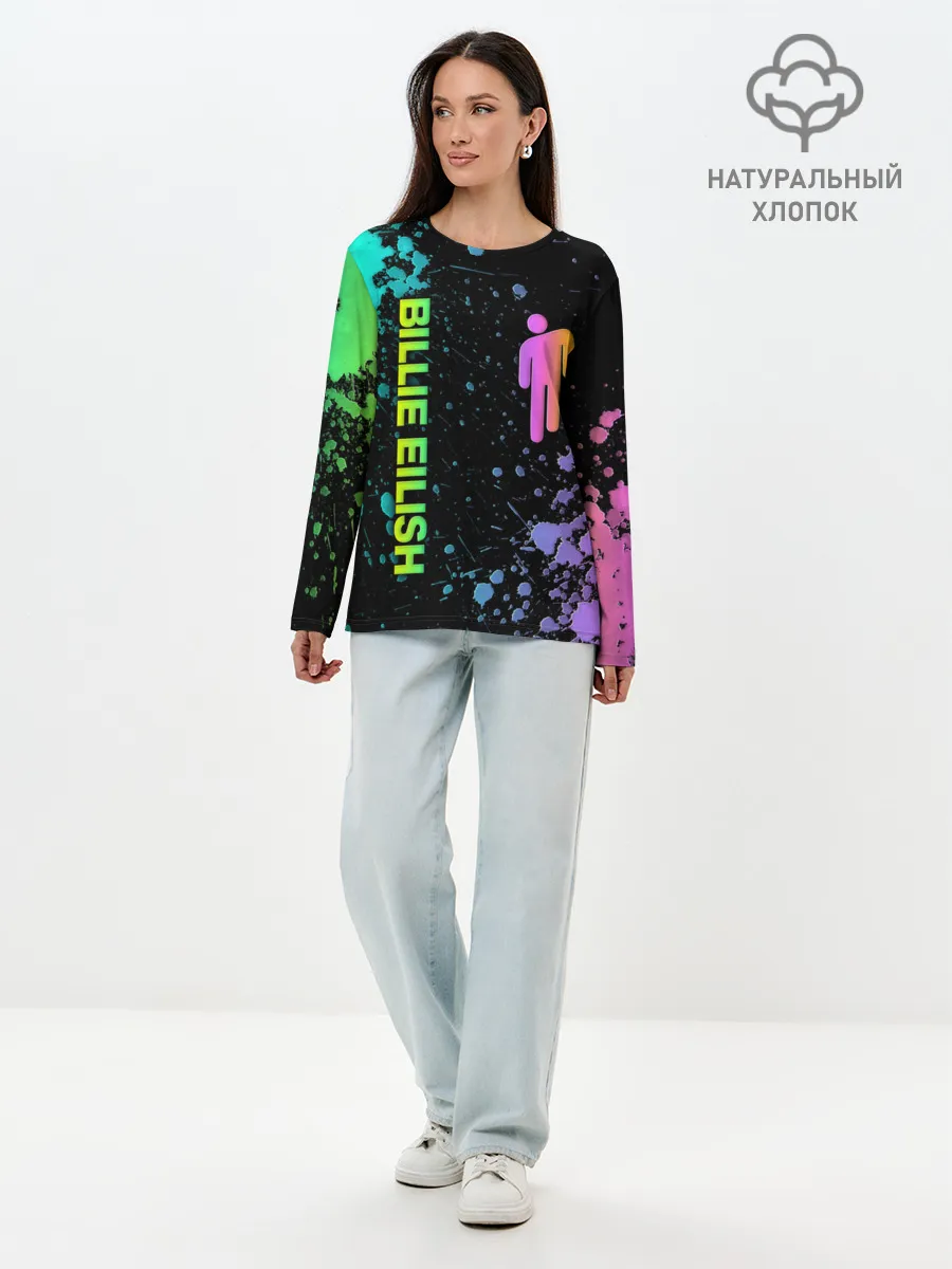 Лонгслив женский. Хлопок / BILLIE EILISH