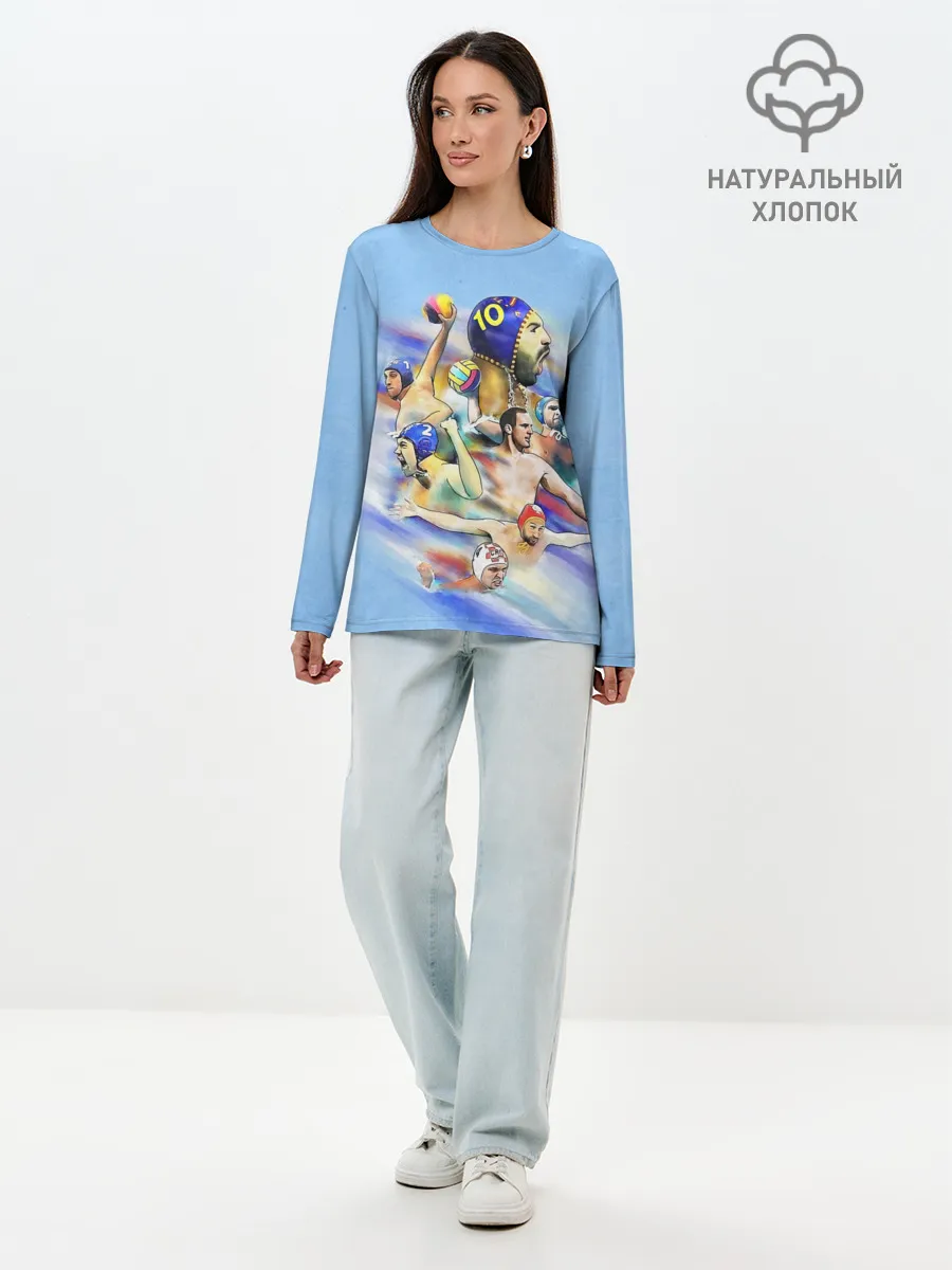 Лонгслив женский. Хлопок / Water polo players