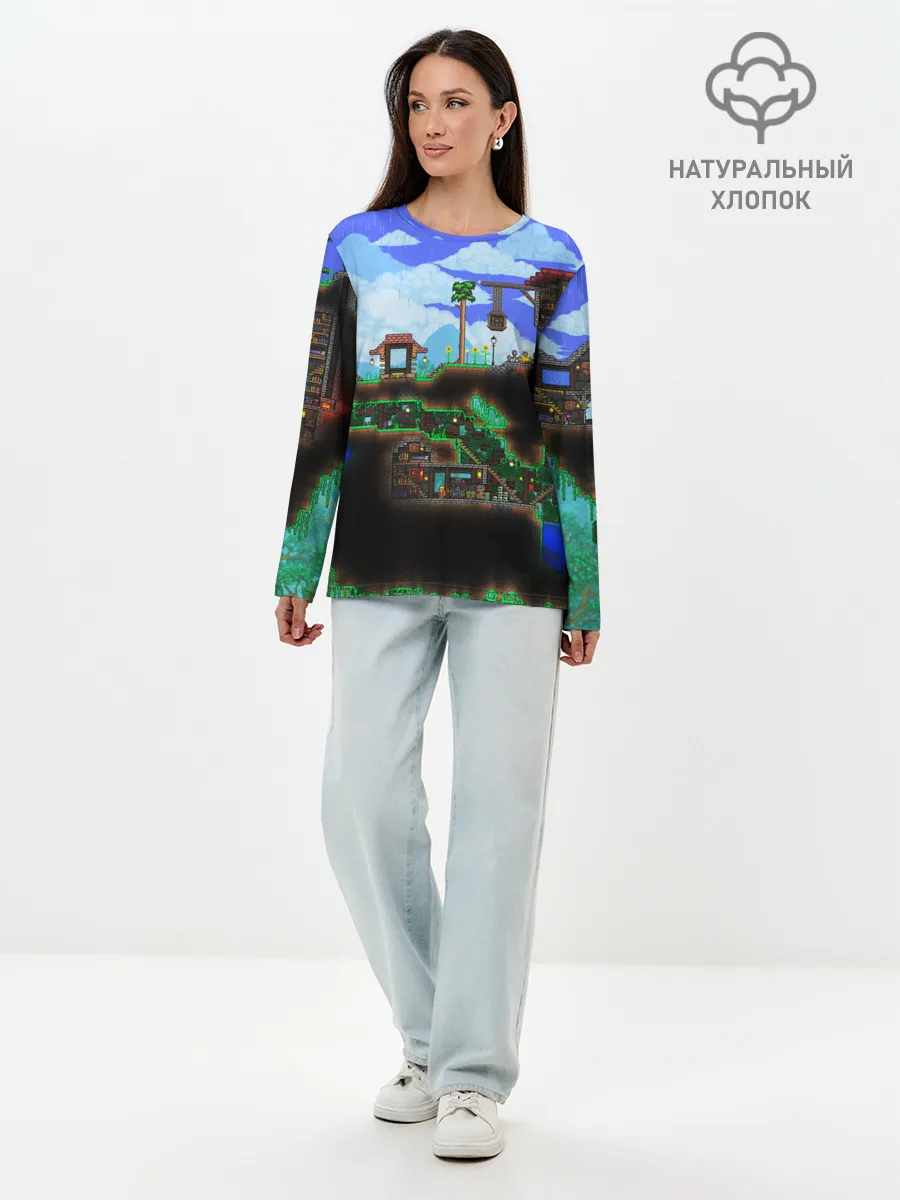 Лонгслив женский. Хлопок / TERRARIA EXCLUSIVE
