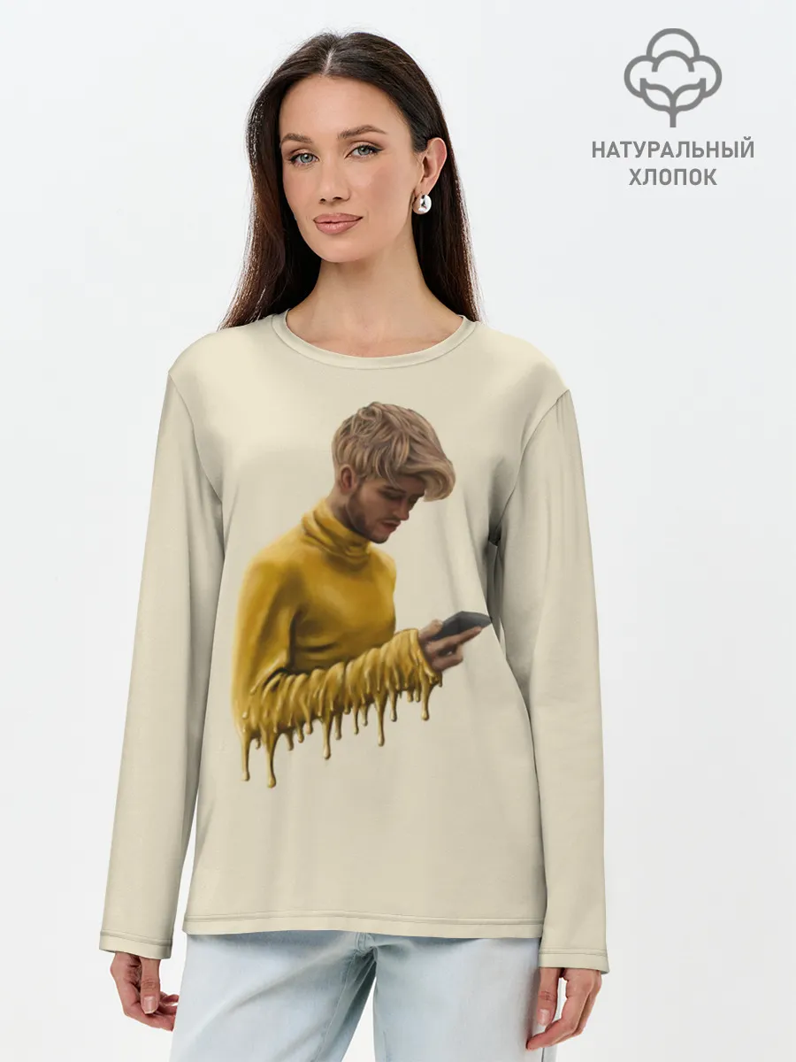 Лонгслив женский. Хлопок / Lil Peep