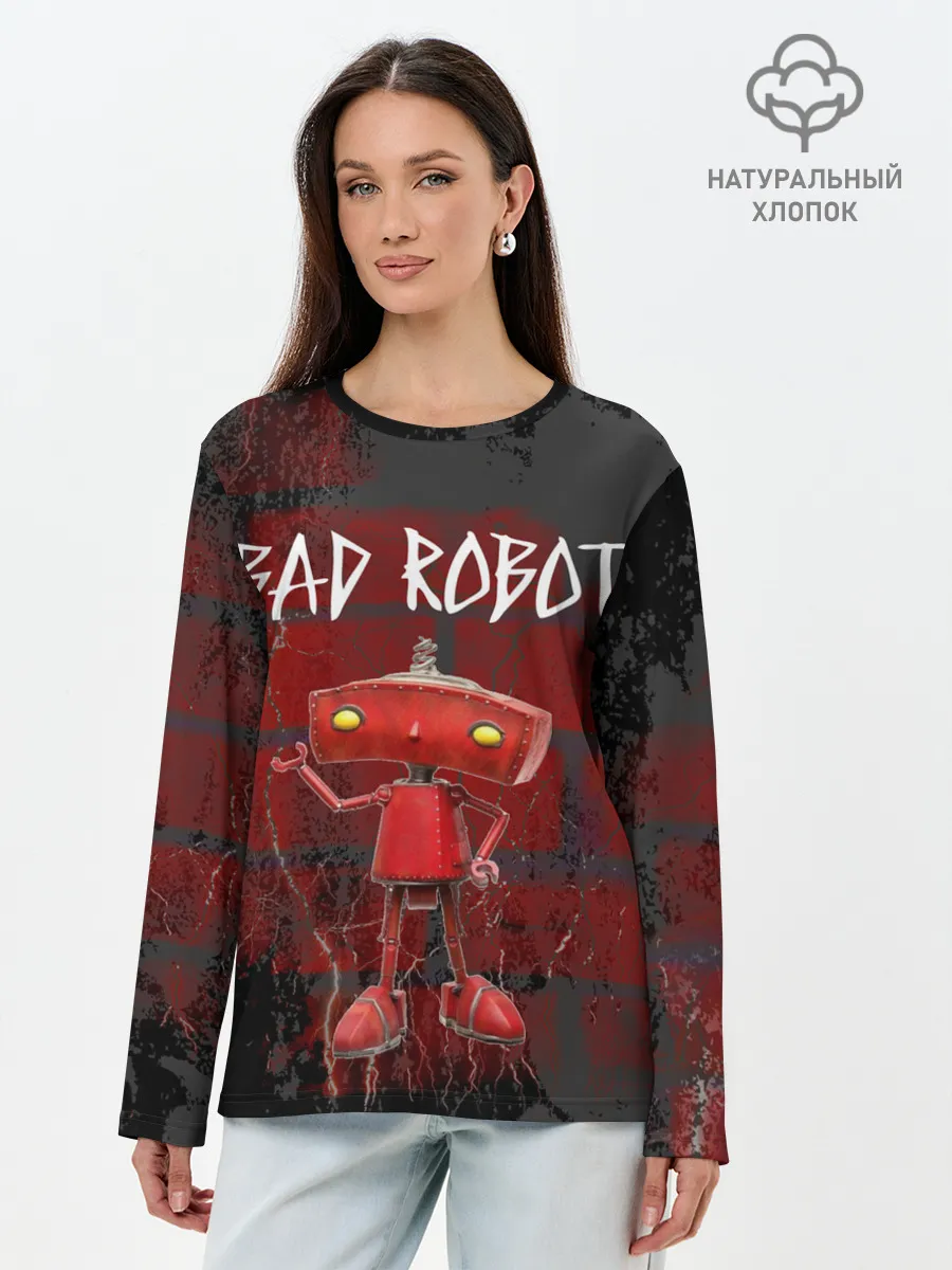 Лонгслив женский. Хлопок / Bad Robot