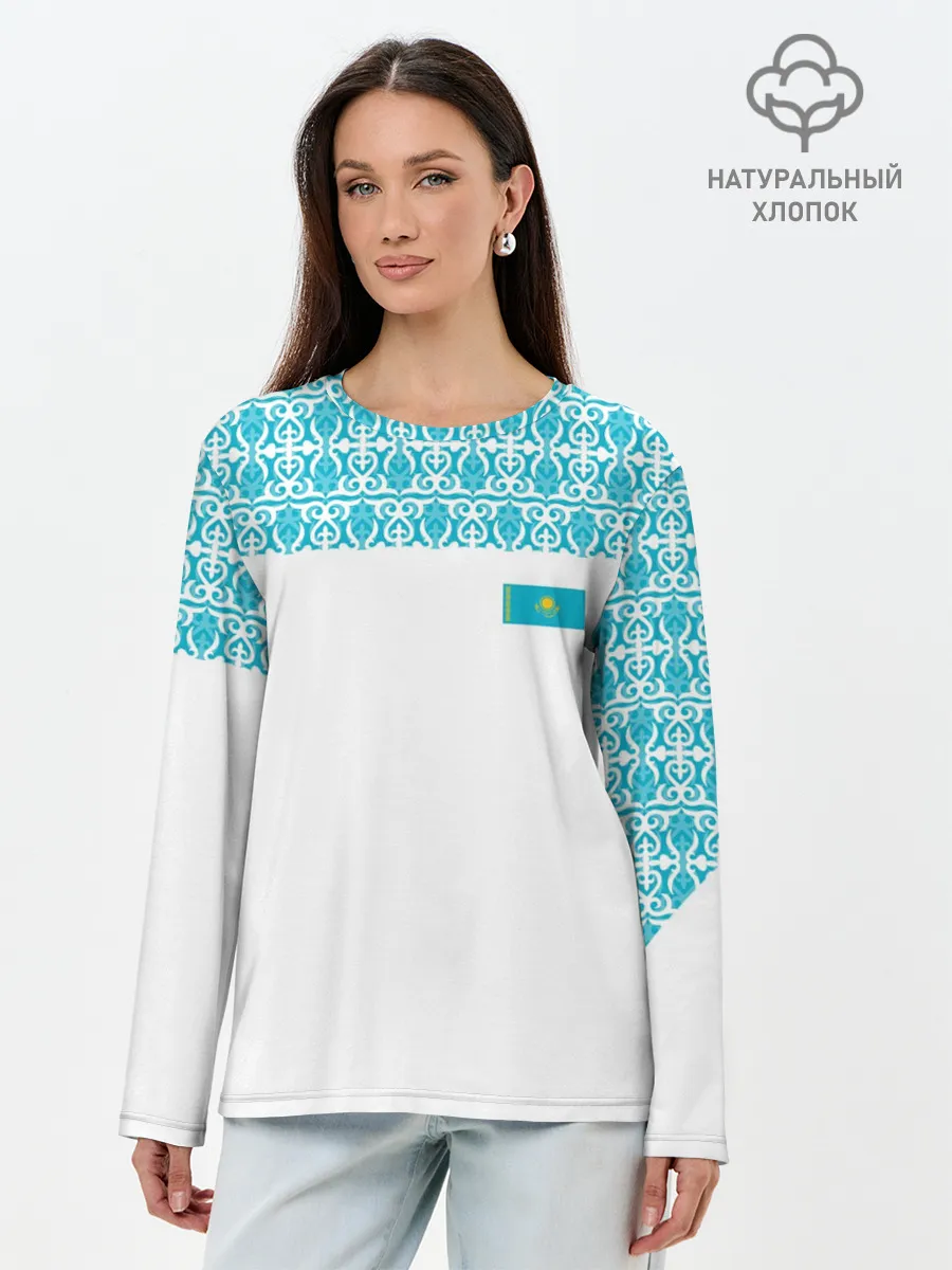Лонгслив женский. Хлопок / Казахстан Форма