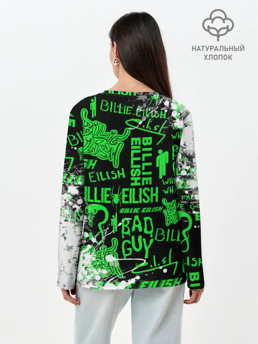 Лонгслив женский. Хлопок / BILLIE EILISH.