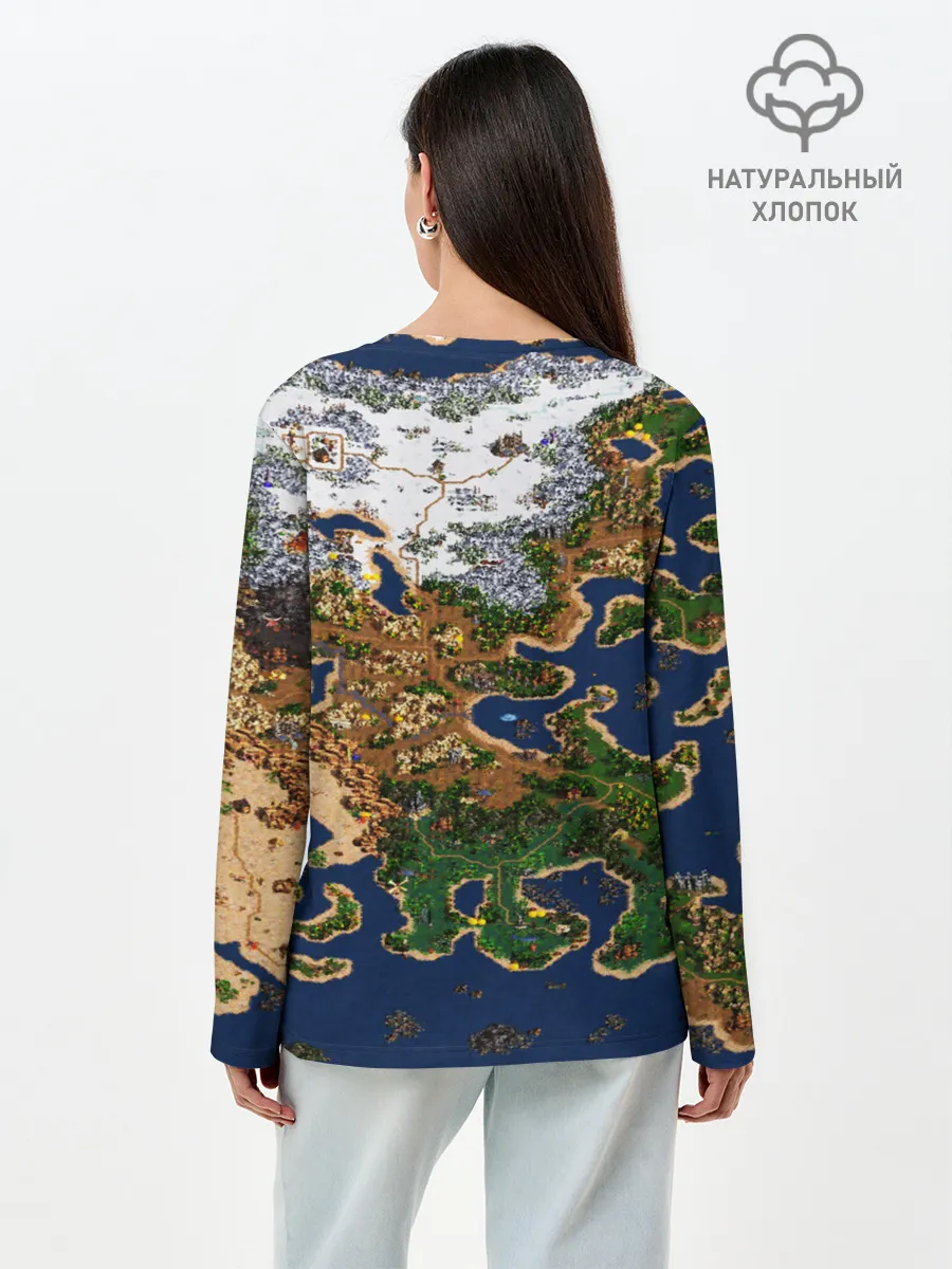 Лонгслив женский. Хлопок / HEROES 3 КАРТА