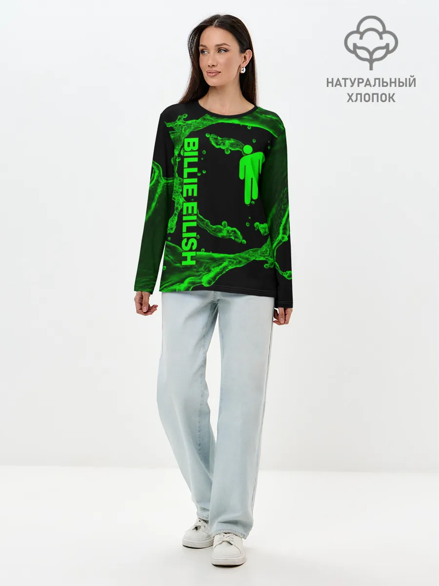 Лонгслив женский. Хлопок / BILLIE EILISH