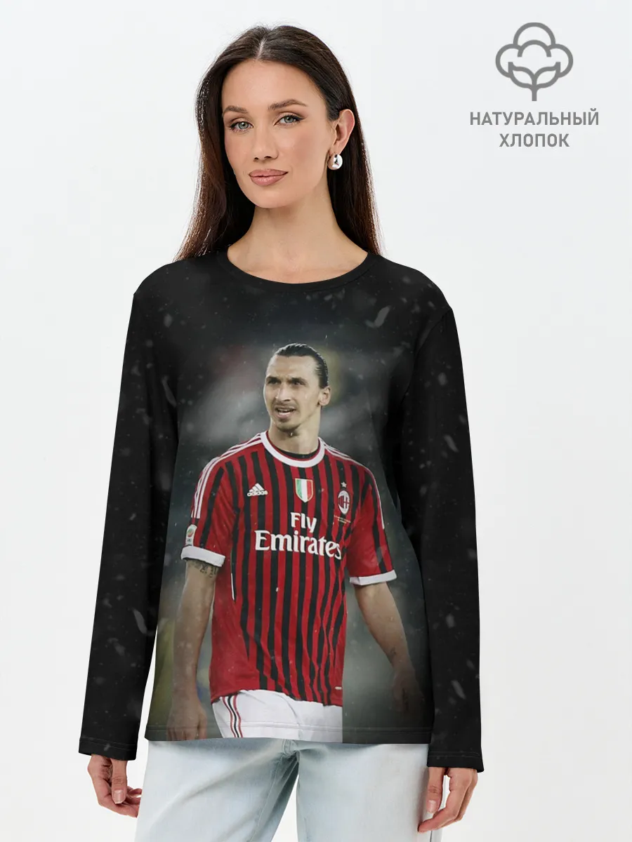 Лонгслив женский. Хлопок / Златан Ибрагимович