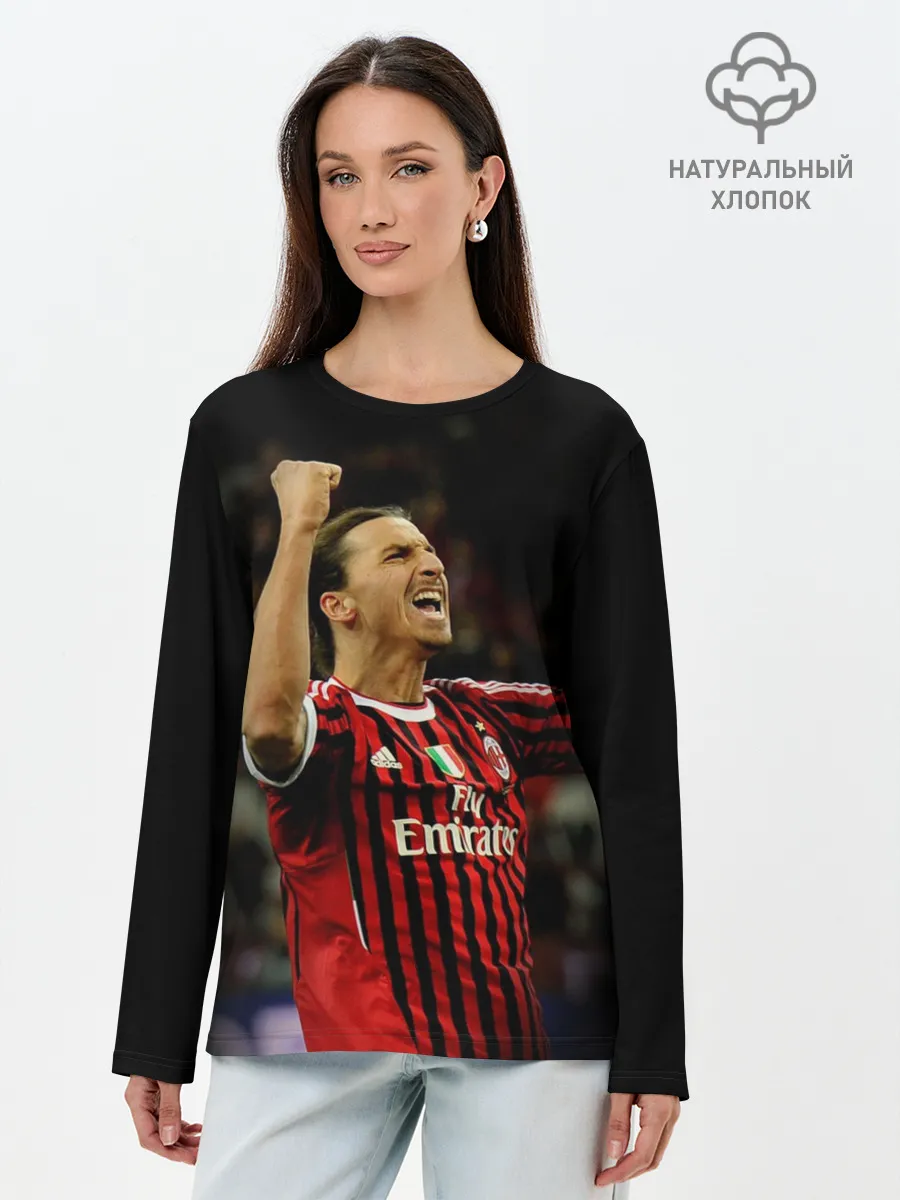 Лонгслив женский. Хлопок / Златан Ибрагимович