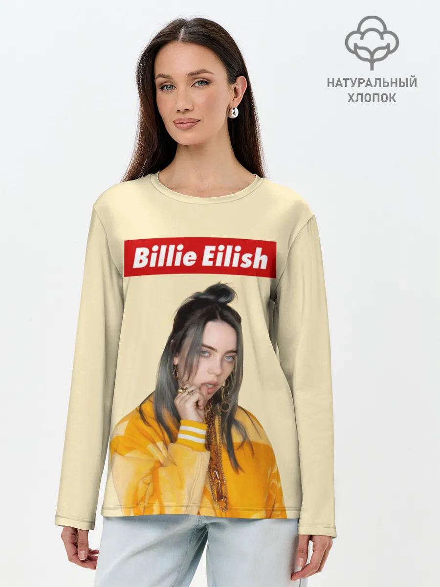 Лонгслив женский. Хлопок / BILLIE EILISH.