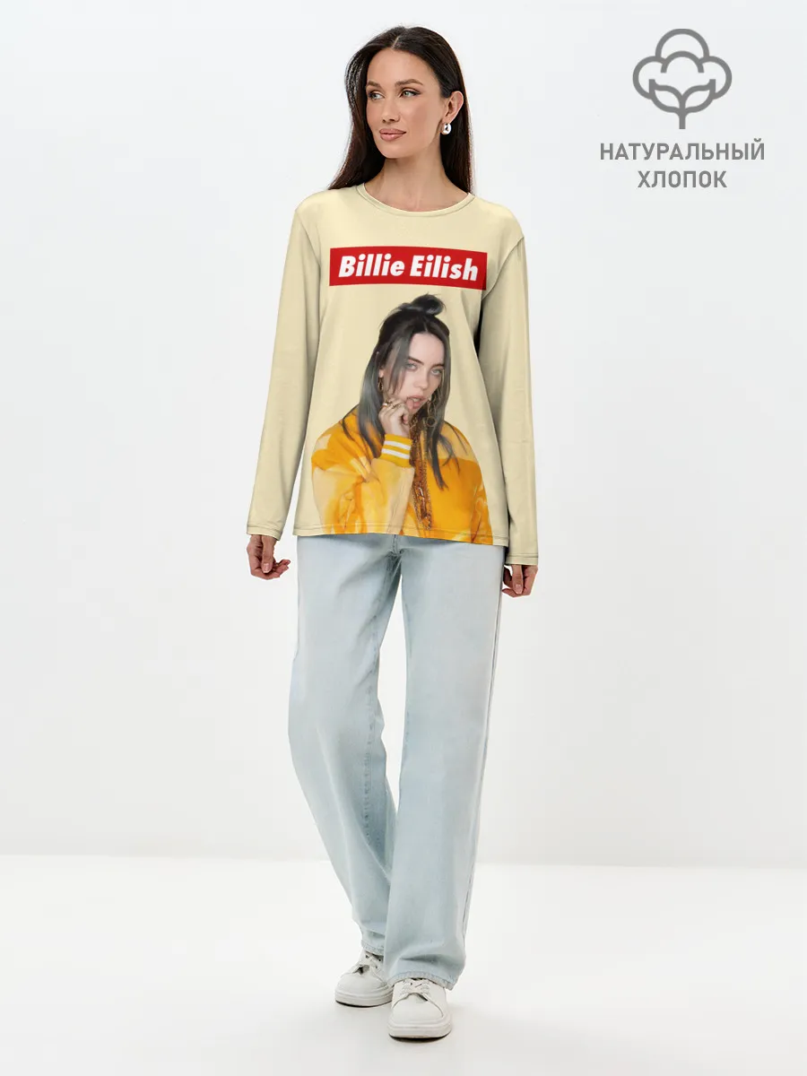 Лонгслив женский. Хлопок / BILLIE EILISH.