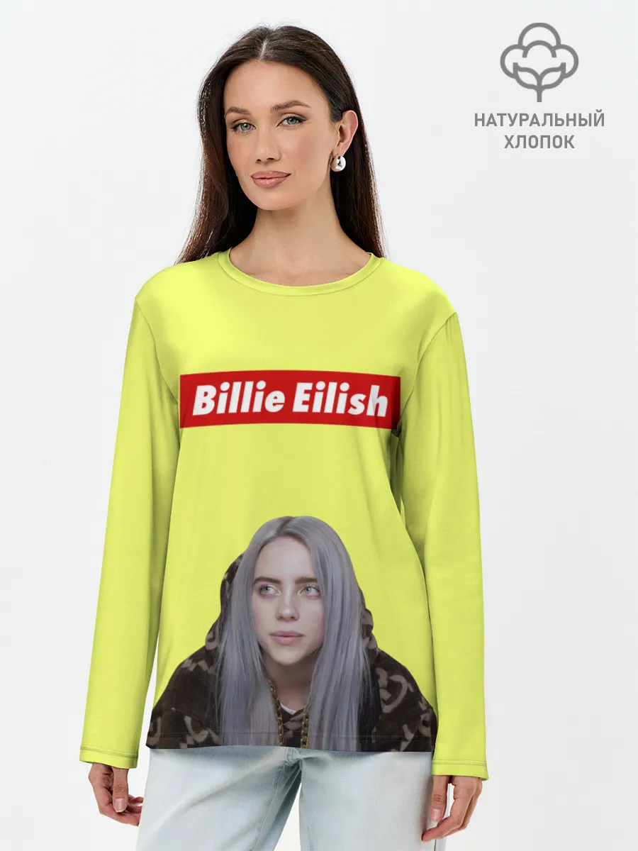 Лонгслив женский. Хлопок / BILLIE EILISH.