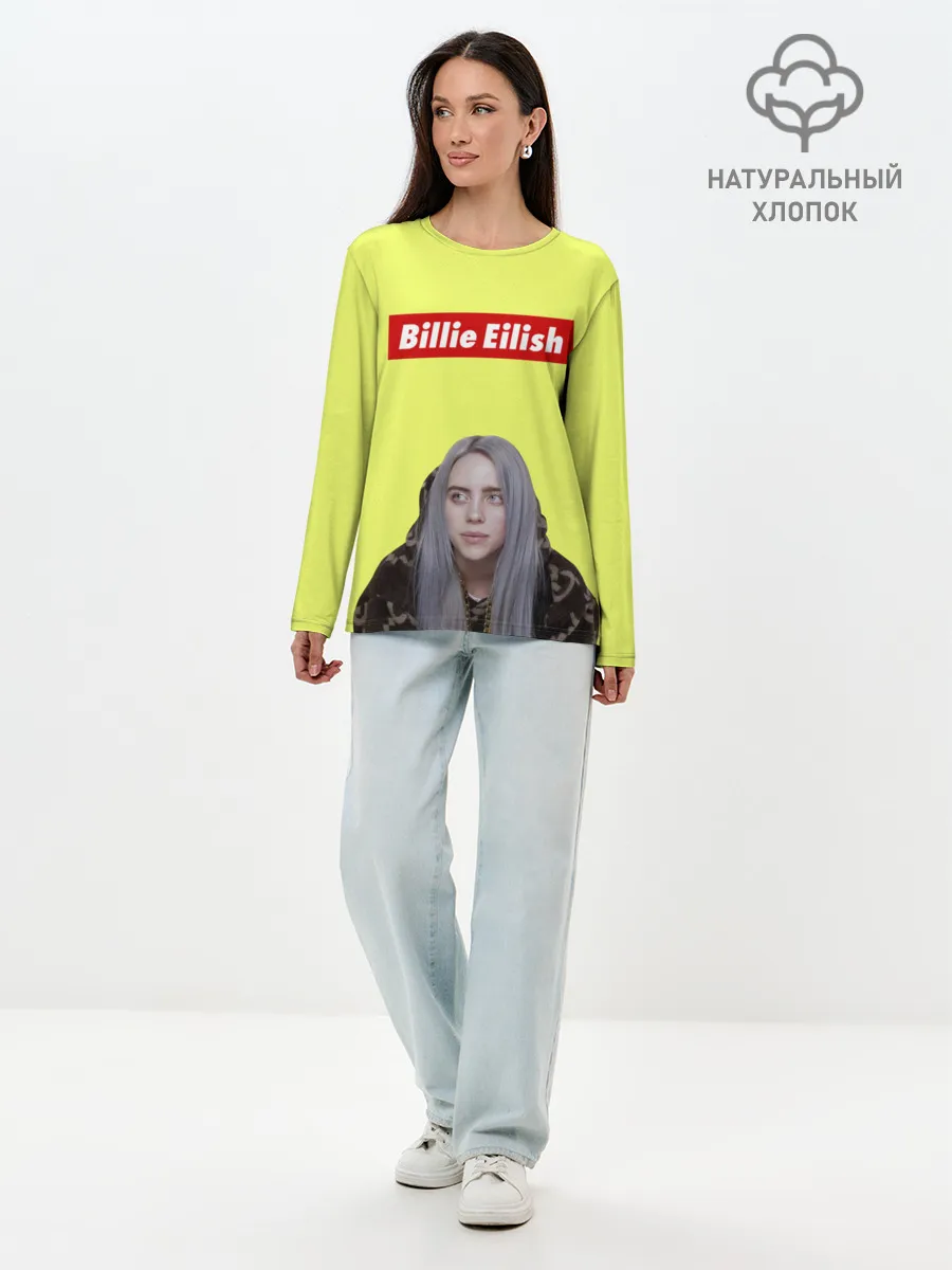 Лонгслив женский. Хлопок / BILLIE EILISH.