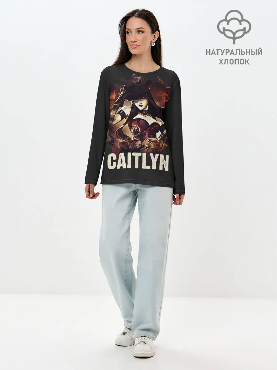 Лонгслив женский. Хлопок / Caitlyn
