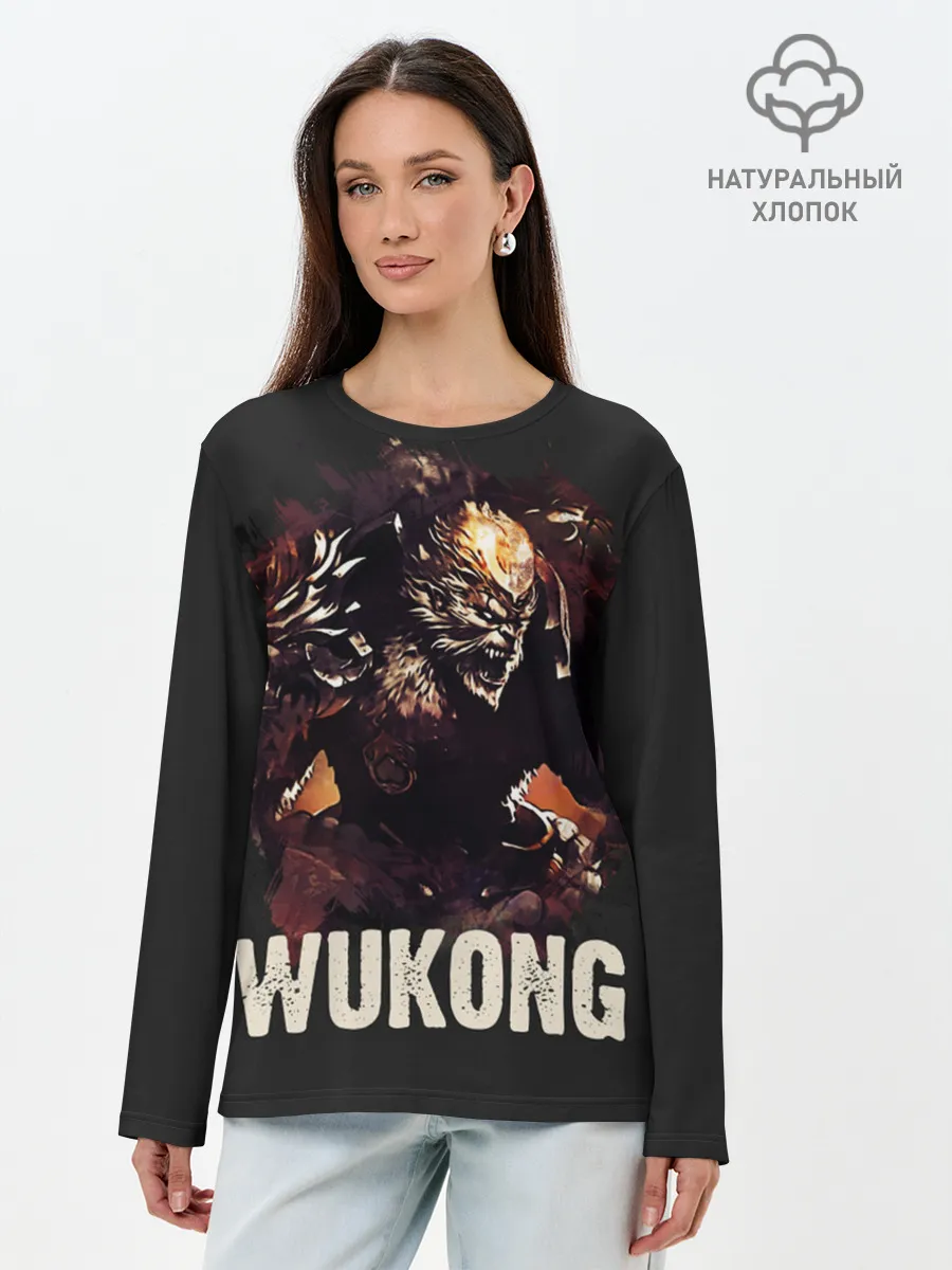 Лонгслив женский. Хлопок / Wukong