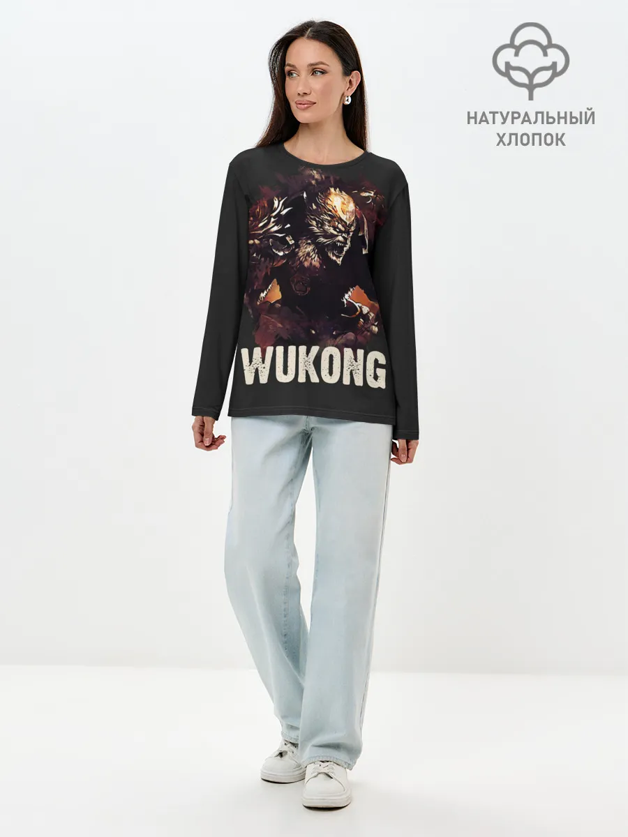 Лонгслив женский. Хлопок / Wukong