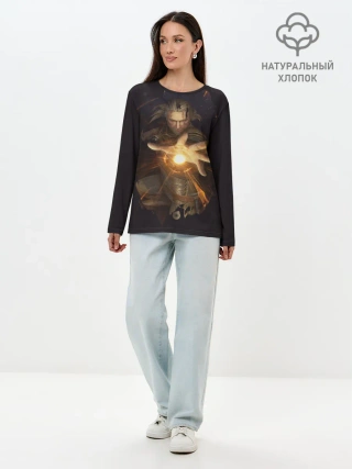 Лонгслив женский. Хлопок / Ведьмак