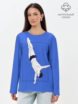 Лонгслив женский. Хлопок / Dive