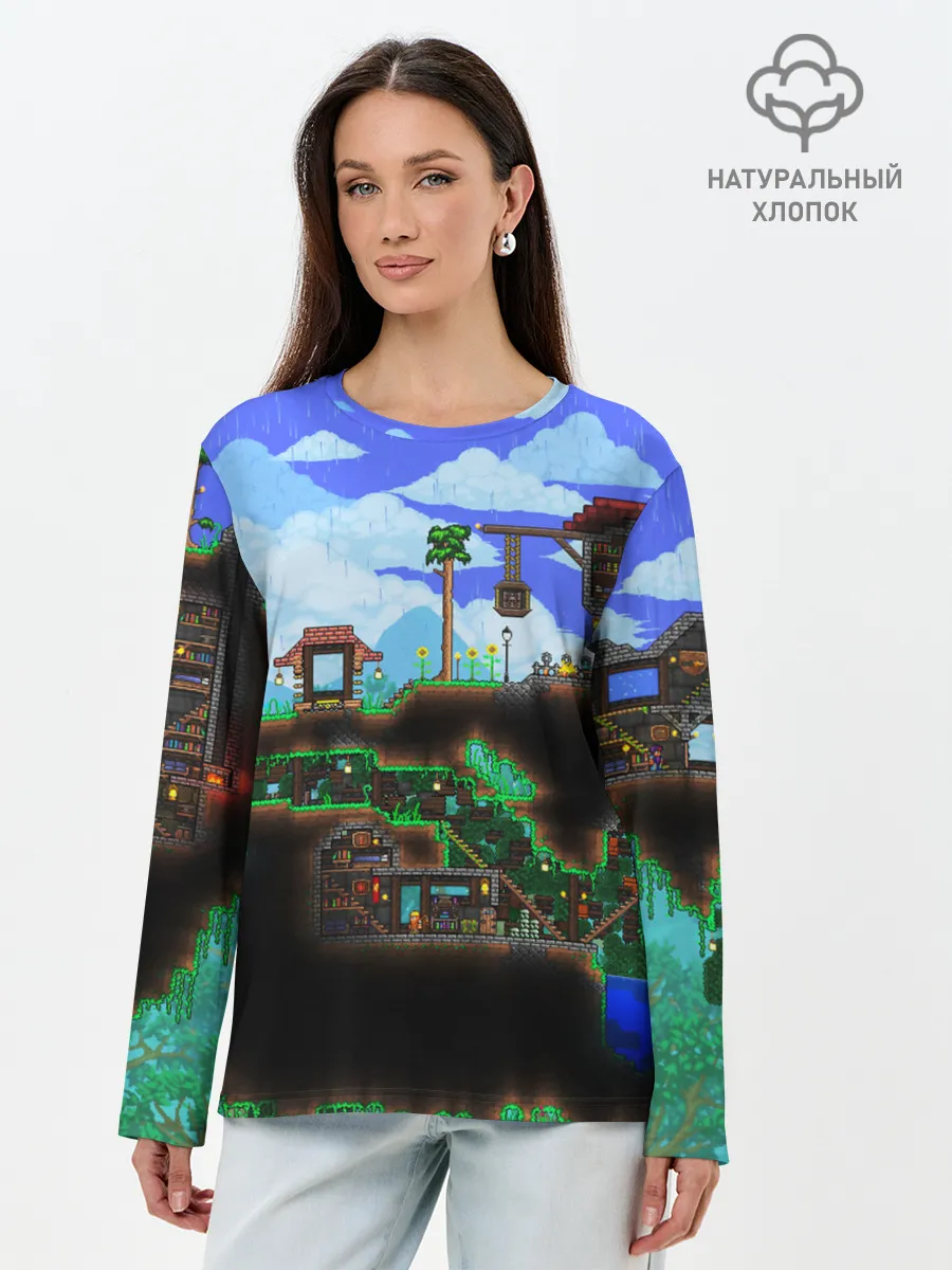 Лонгслив женский. Хлопок / TERRARIA