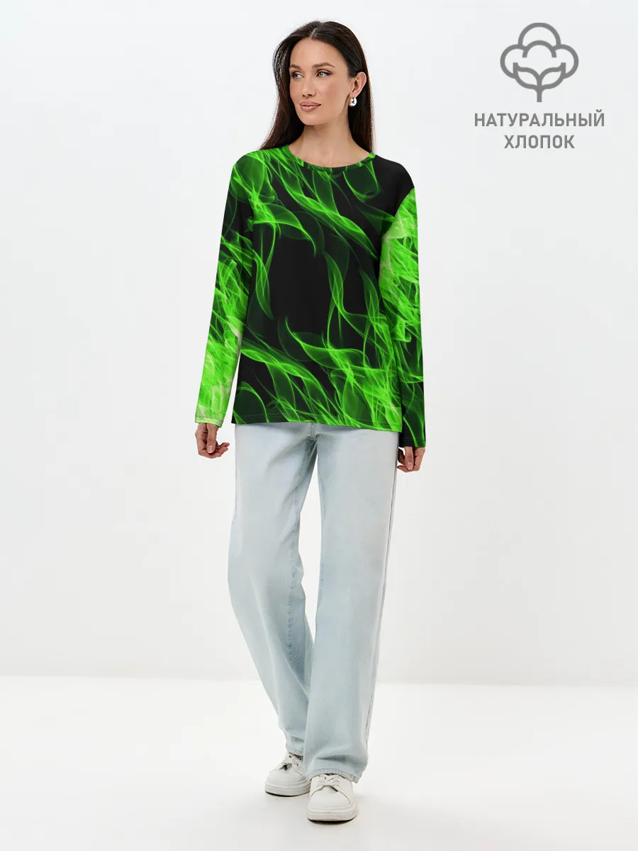 Лонгслив женский. Хлопок / TOXIC FLAME