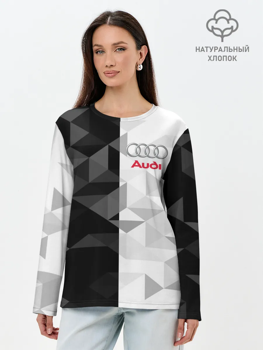 Лонгслив женский. Хлопок / AUDI | АУДИ
