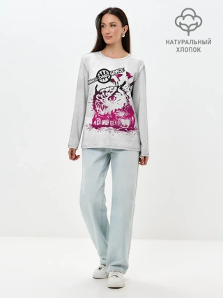 Лонгслив женский. Хлопок / Three days grace