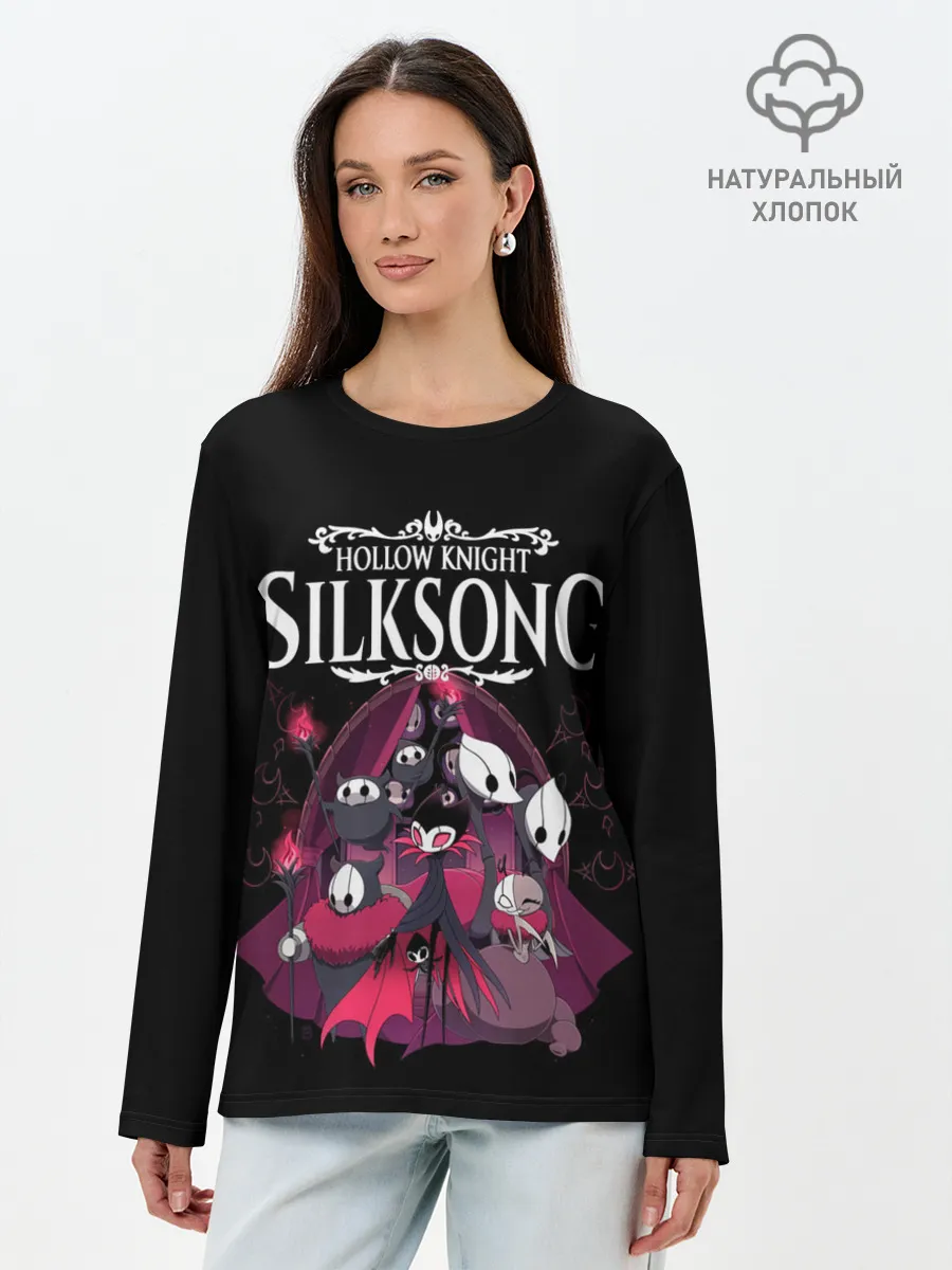 Лонгслив женский. Хлопок / Hollow Knight