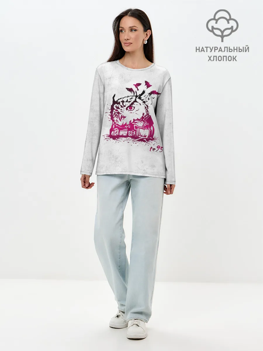 Лонгслив женский. Хлопок / Three Days Grace