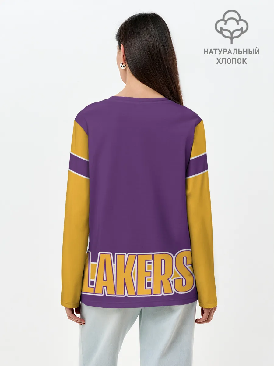 Лонгслив женский. Хлопок / Los Angeles Lakers