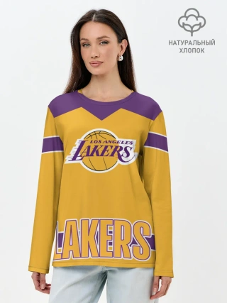 Лонгслив женский. Хлопок / Los Angeles Lakers