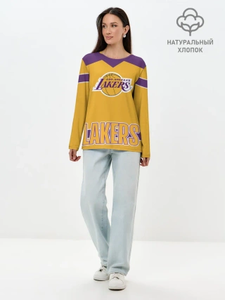 Лонгслив женский. Хлопок / Los Angeles Lakers