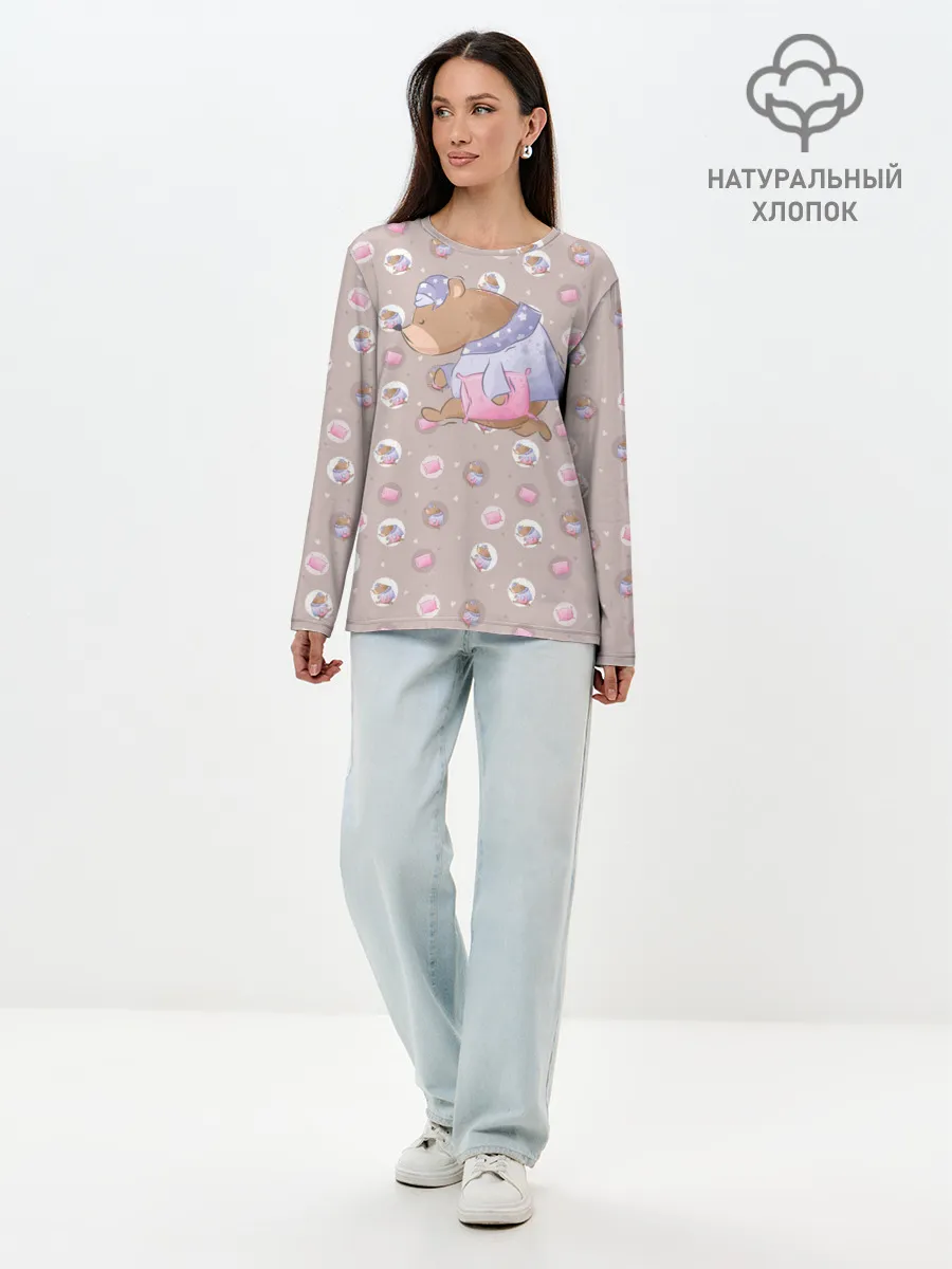 Лонгслив женский. Хлопок / Сон
