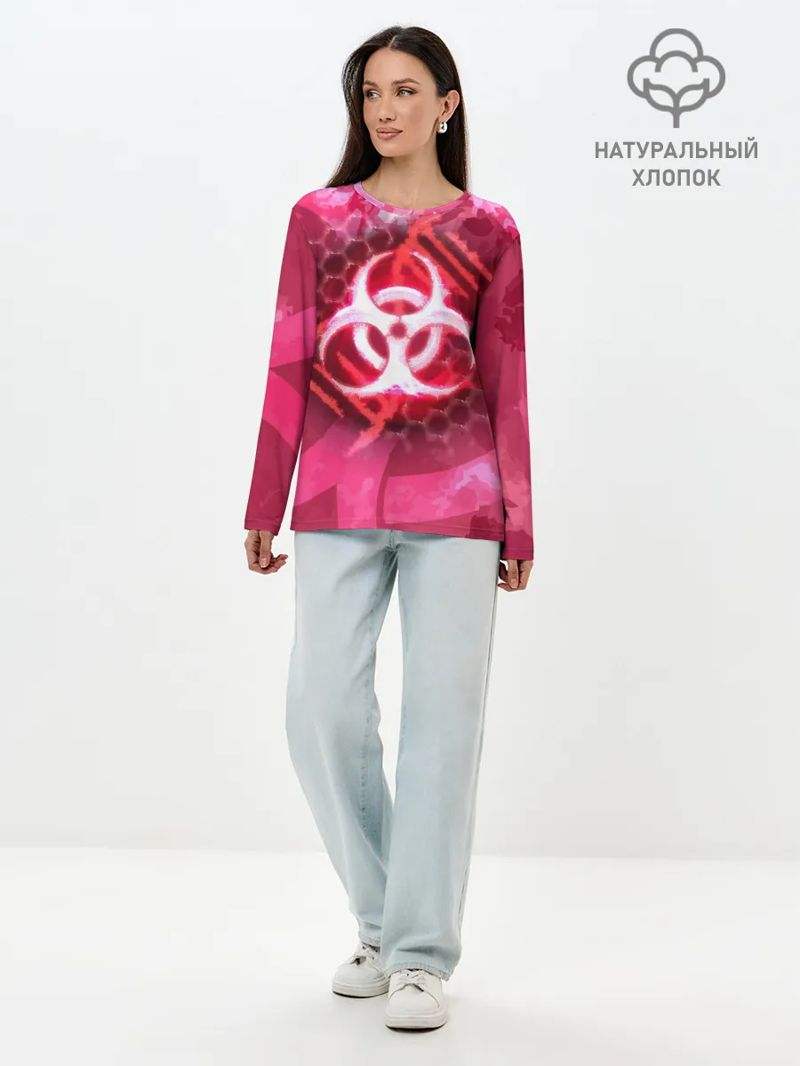 Лонгслив женский. Хлопок / Plague Inc LC