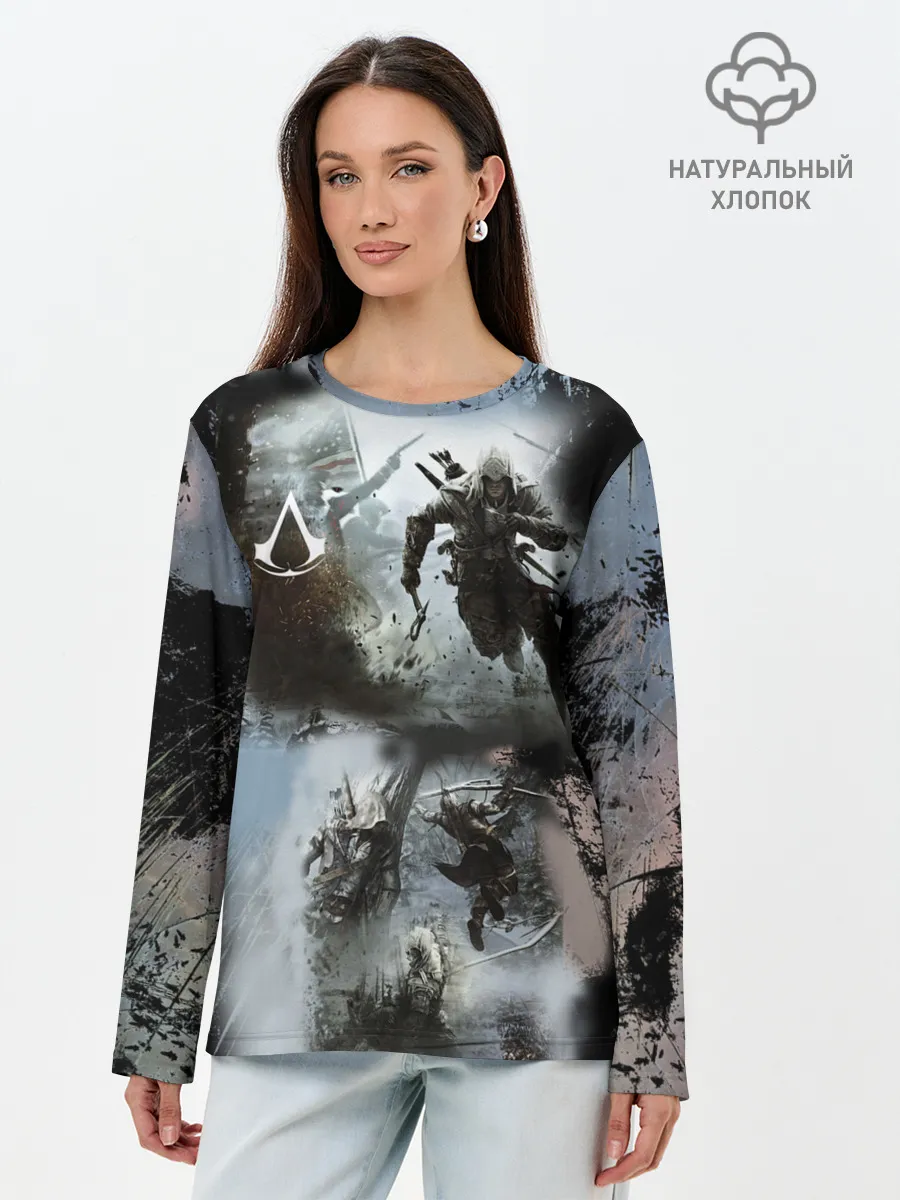 Лонгслив женский. Хлопок / Assassin’s Creed