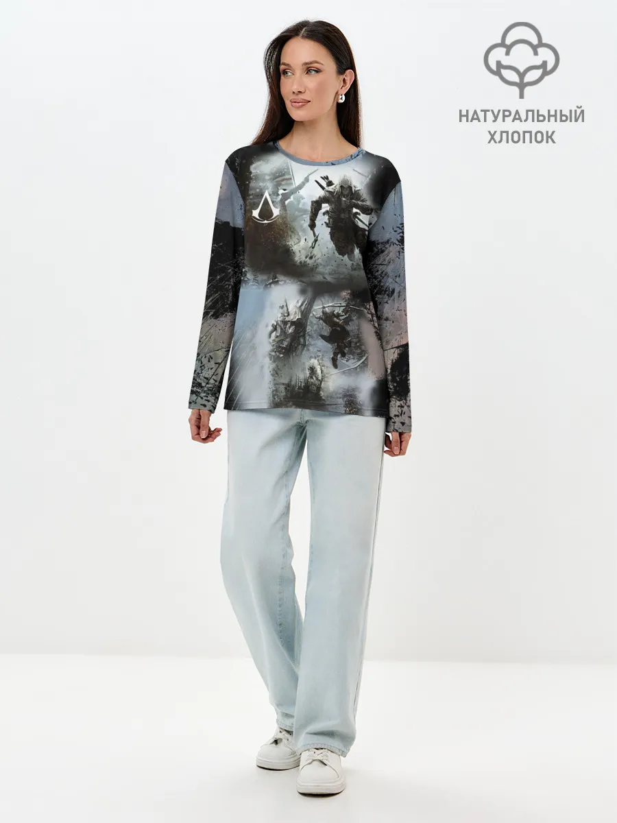 Лонгслив женский. Хлопок / Assassin’s Creed