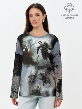 Лонгслив женский. Хлопок / Assassin’s Creed