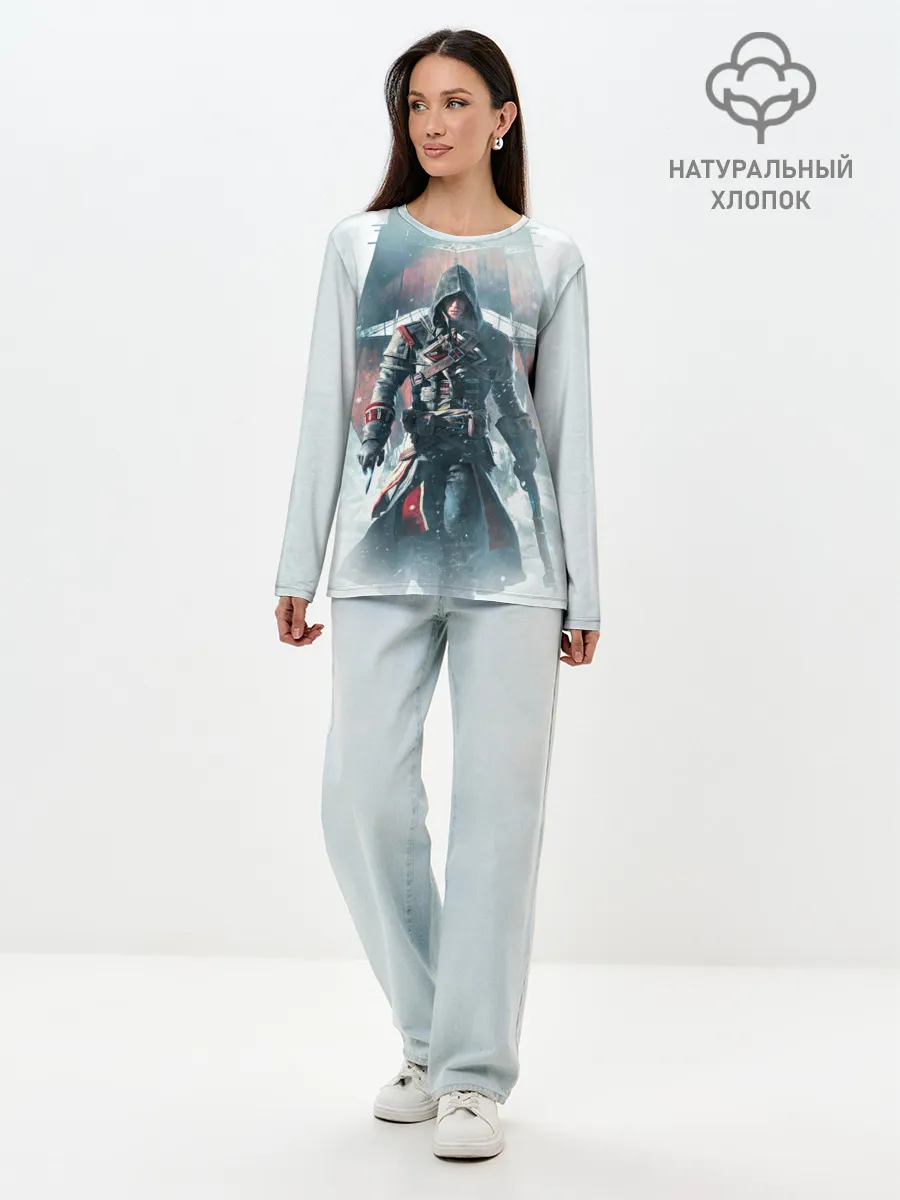 Лонгслив женский. Хлопок / Assassins Creed: Rogue