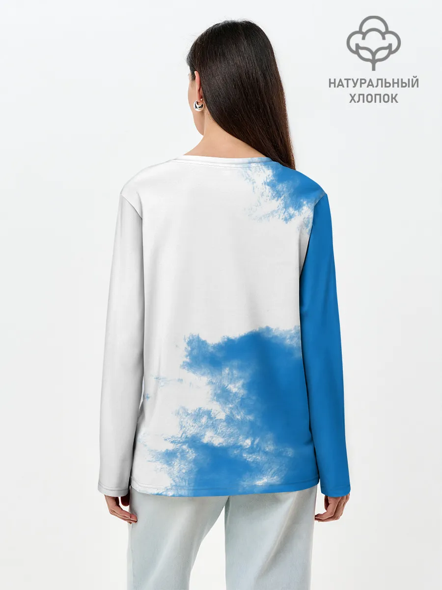 Лонгслив женский. Хлопок / ВДВ