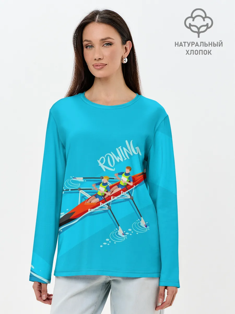 Лонгслив женский. Хлопок / Rowers