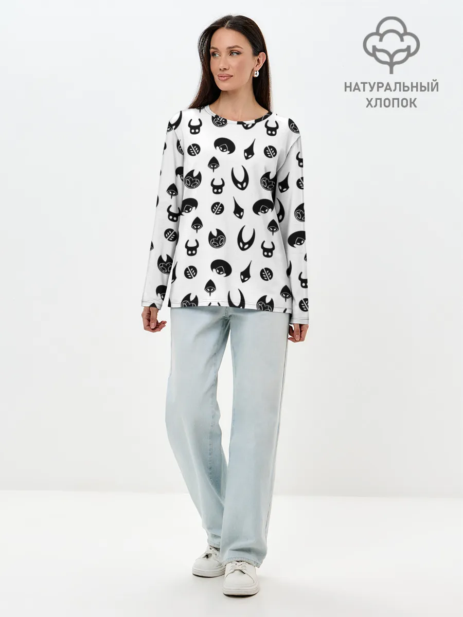 Лонгслив женский. Хлопок / Hollow Knight