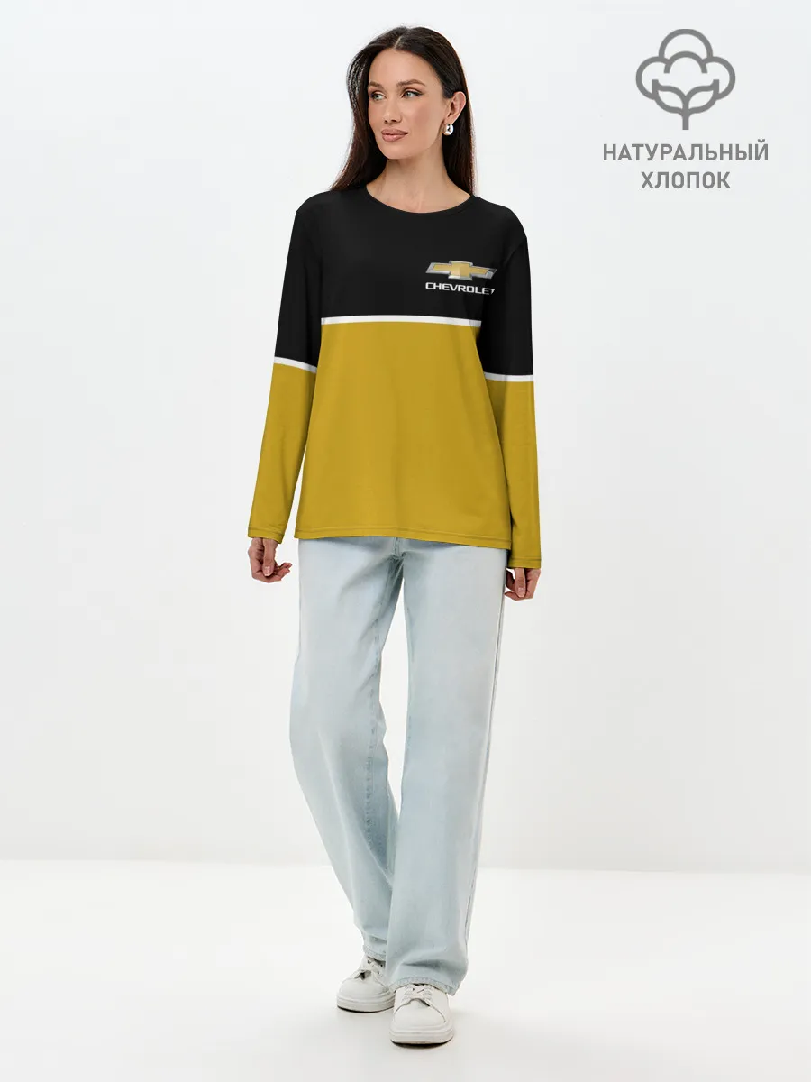 Лонгслив женский. Хлопок / Chevrolet