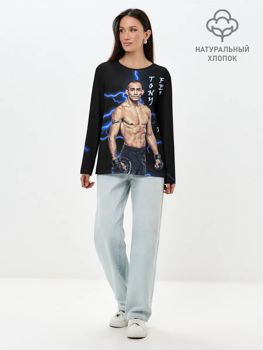 Лонгслив женский. Хлопок / TONY FERGUSON