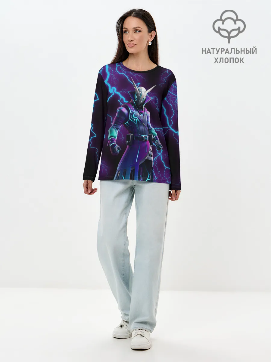 Лонгслив женский. Хлопок / FORTNITE