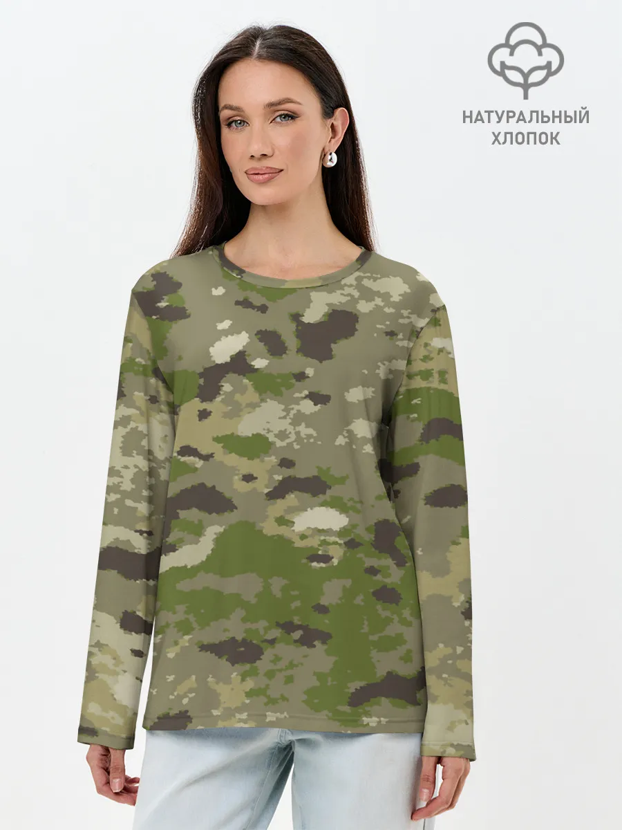 Лонгслив женский. Хлопок / CAMOUFLAGE